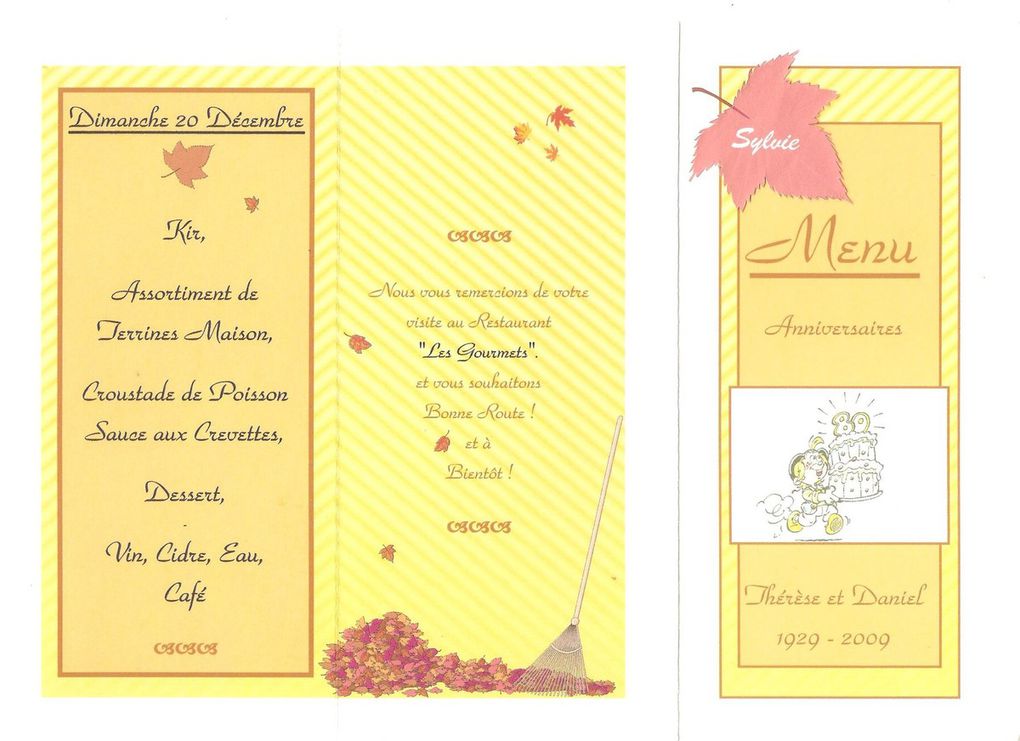 Menu 2009 -