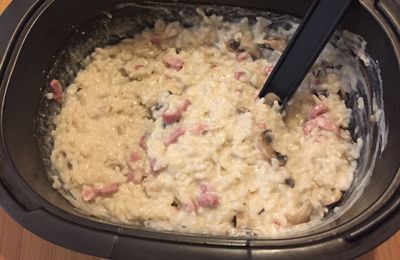 Risotto aux lardons et Gorgonzola à l'ultrapro Tupperware