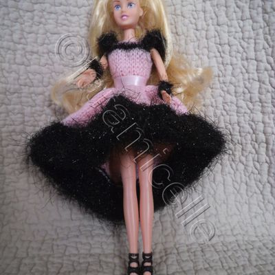 tuto gratuit barbie: robe comète ,courte devant longue derrière