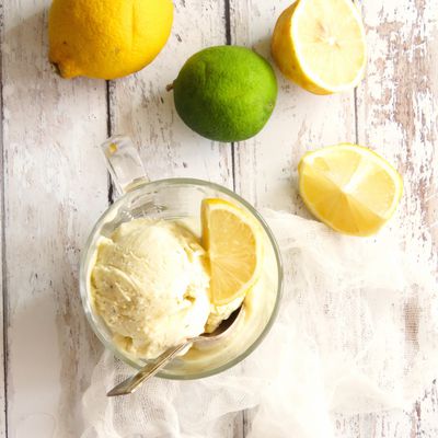 Crème glacée citron-basilic...