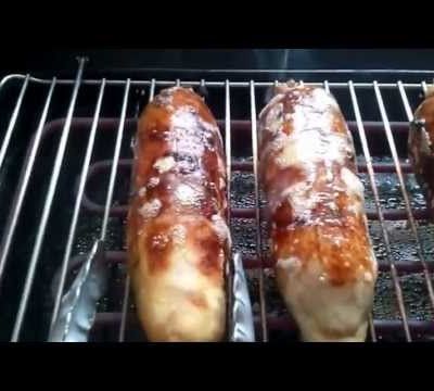 Andouillettes panées et grillées 