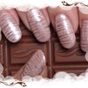 Nail art glaçage au chocolat