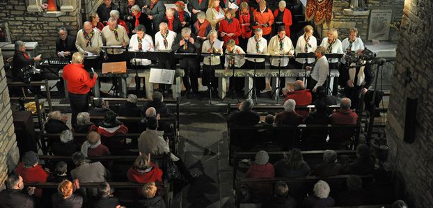 Les chorales en l'église de Coët-Bugat