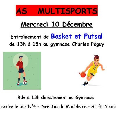 AS MULTISPORTS - Mercredi 10 Décembre