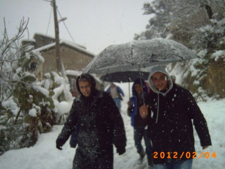 souvenir de la tempête de neige en février 2012 a Tifra