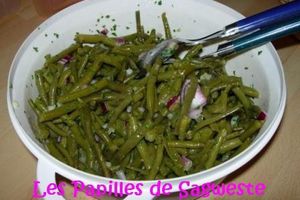 Recette de salade de haricots verts