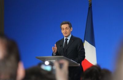 Nicolas  Sarkozy à Rillieux-la-Pape.