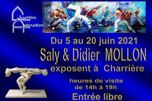 Exposition Saly et Didier Mollon à CHARRIÈRE, Chateauneuf de Galaure