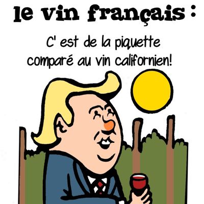 Trump attaque le vin français