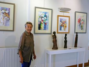 Micheline DUMETZ et Nicole THOMAS exposent à la galerie avec Christel LUDOVIC sculpteur