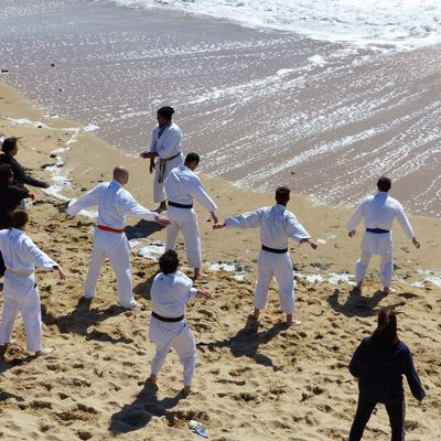 Boxe et judo sur la plage du Tanchet 