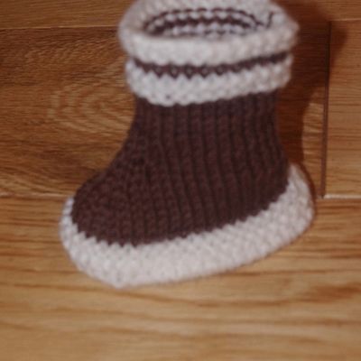 chaussons bébé tricot