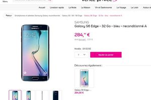 Bon plan Smartphone 4G 5 pouces android  Galaxy S6 Edge - 32 Go