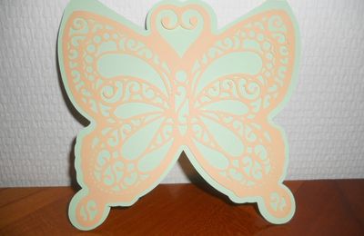 Carte papillon fichier silhouette studio sst gratuit