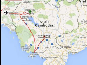 Notre itinéraire pendant ces 10 jours au Cambodge