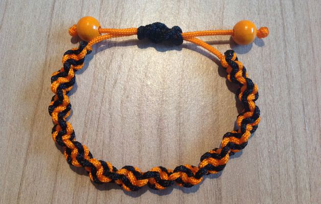 Bracelets orange/noir
