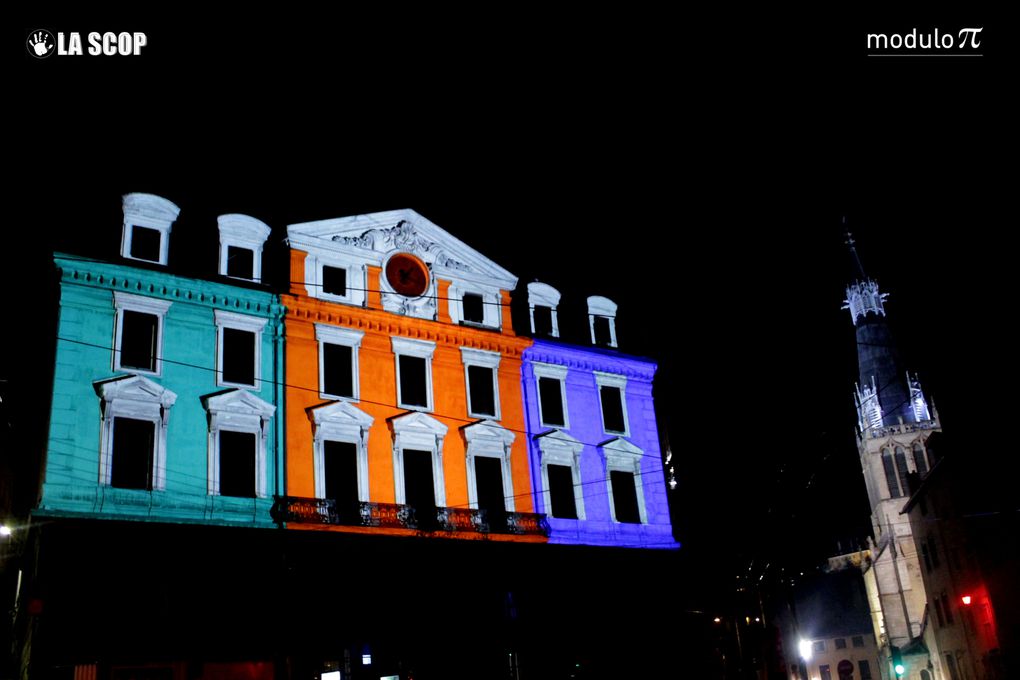 Lyon - du 8 au 11 décembre 2011 - Fête des Lumières - Installation Eclairage Public by La Scop en partenariat avec Modulo Pi