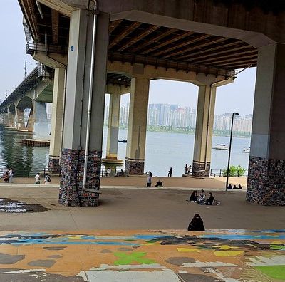 Séoul (17) ... Superbe promenade le long de la rivière Hangang