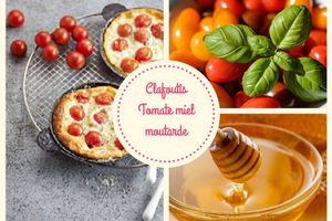 Clafoutis tomates miel moutarde