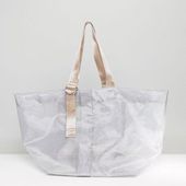 Warehouse - Tote bag en tulle avec boucle en D at asos.com