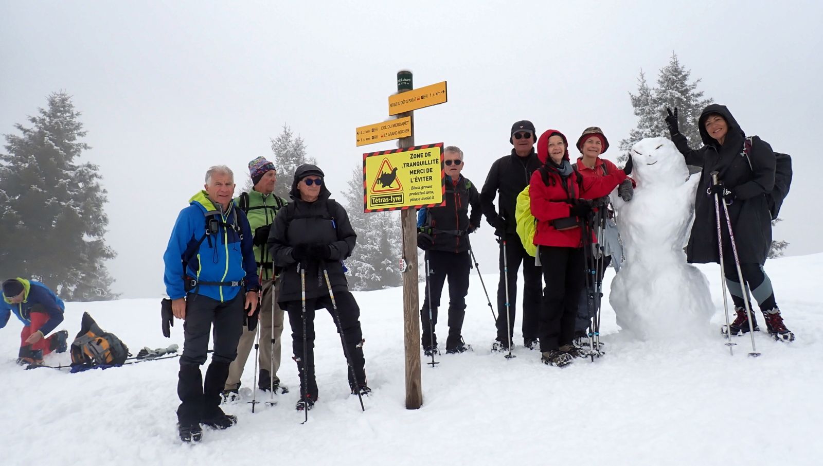 SORTIE DU 13 FEVRIER AU FOYER DE FOND DU COL DU BARIOZ