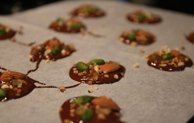 Les mendiants au chocolat.