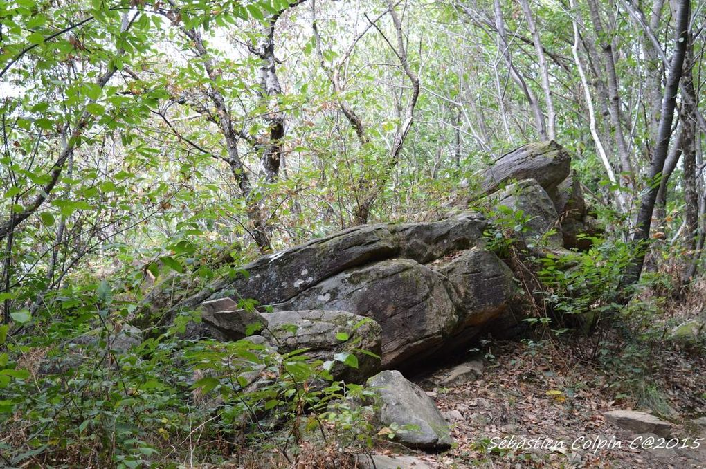 Aubazine(19), le sentier du dolmen au cromlech