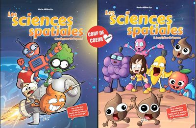 *LES SCIENCES SPATIALES* T1: Les Légumes de l'espace* T2: Les pépites de l'espace* Marie-Hélène Cyr* Éditions Victor et Anaïs* par Lynda Massicotte*