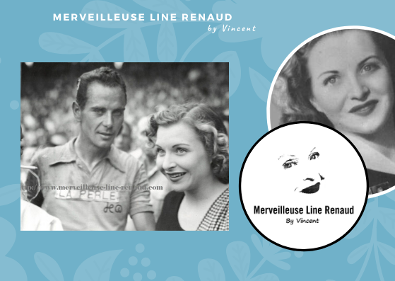  PHOTOS: Koblet et Line Renaud - Tours de France 1951 - Photo Intercontinentale 