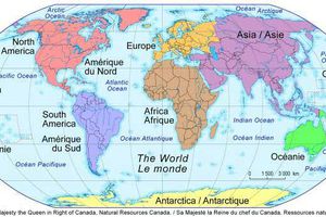 Puzzle Carte du Monde Continents