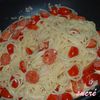 spaghettis aux tomates cerises