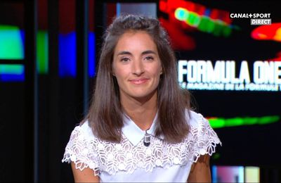 Margot Laffite Formula One Canal + le 18.09.2016