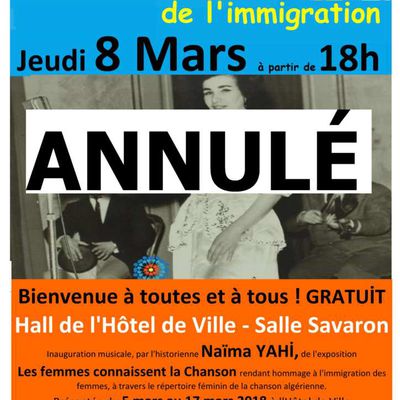 Le cœur n' y est pas !  Annulation du karaoké de l'immigration