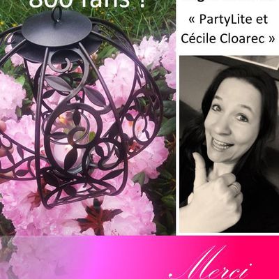 Déjà 800 fans Facebook ! Merci !