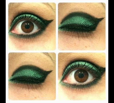 Tutoriel maquillage n°5 : Du noir et du vert pour être originale