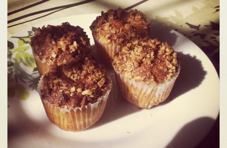 Muffins banane-noix de macadamia/ Macadamia Nut banana muffins