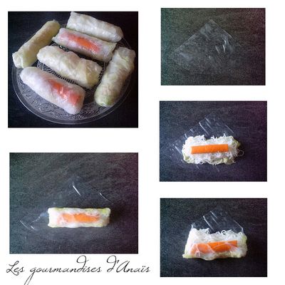 Rouleaux de printemps au surimi