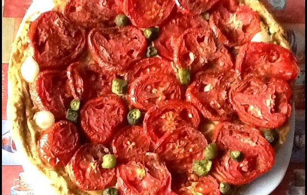 Tarte gourmande à la tomate ~Défi cuisine Vg les farines ont plus d'un tour dans leur sac ~