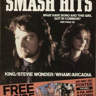 U2 - Magazine  Smash Hits -Janvier 1986