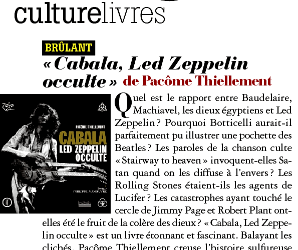 PRESSE - LED ZEPPELIN OCCULTE