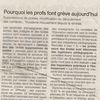 Article Ouest-France sur la grève (31/12/2012)