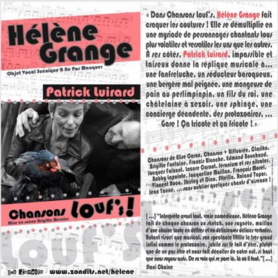 En Ardèche, Pourchères, le Samedi 22  avril 2017  à 20h, CLAUDE KELLER  en 1ère partie de HELENE GRANGE Chansons Louf’s