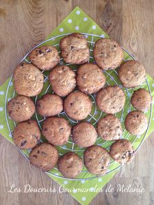 Cookies chocolat blanc et noir