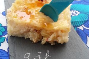 Gâteau de riz au lait, à la vanille de Madagascar