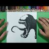 Como dibujar a Venom 😱🕸️ paso a paso