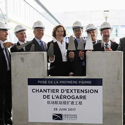 Toulouse Blagnac Airport Expansion Projects: ATB’s shareholders lay the foundation stone