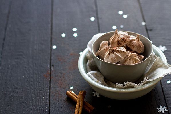 Mini-meringues à la cannelle