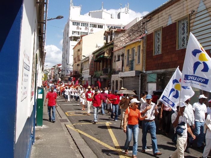 Manifestation du Jeudi 12 Février à Fort de France