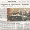 Le programme de l'opposition du département