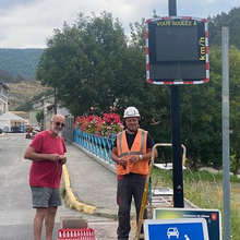 Allons  : installation de radar pédagogique à l'entrée du village 